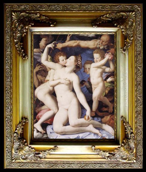 framed  BRONZINO, Agnolo Allegory the dear, Ta051